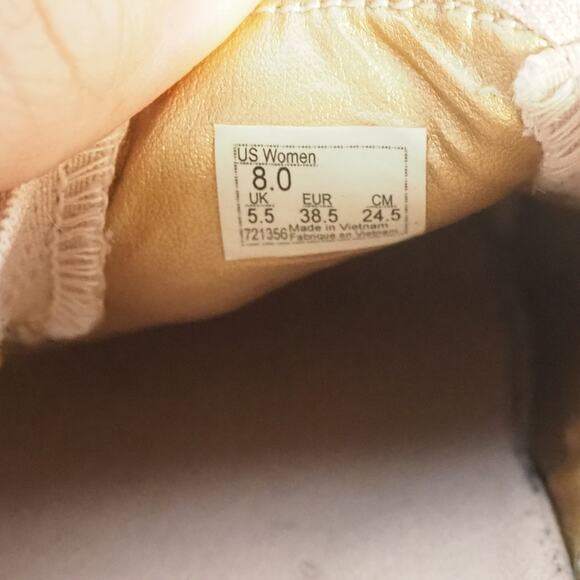 Vans Off the Wall Asher Suede Leather Perforated Slip‎ Ons Rose Pink Womens Sz 8 - Picture 9 of 10